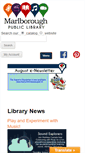 Mobile Screenshot of marlboroughpubliclibrary.org
